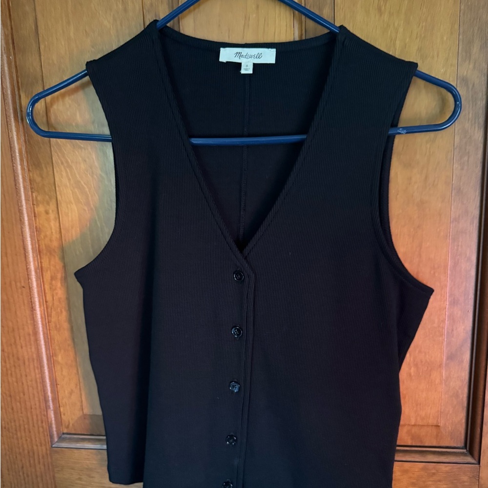 Madewell Black Sleeveless Blouse